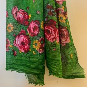 Vintage floral scarf